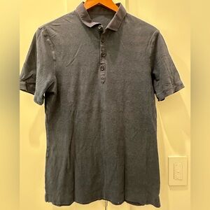 Lululemon Men's Navy Blue Polo Shirt, M